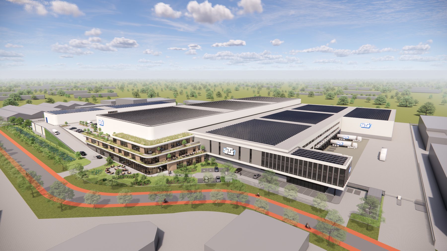 Impressie van het farma-distributiecentrum VTS-6 in Boxmeer